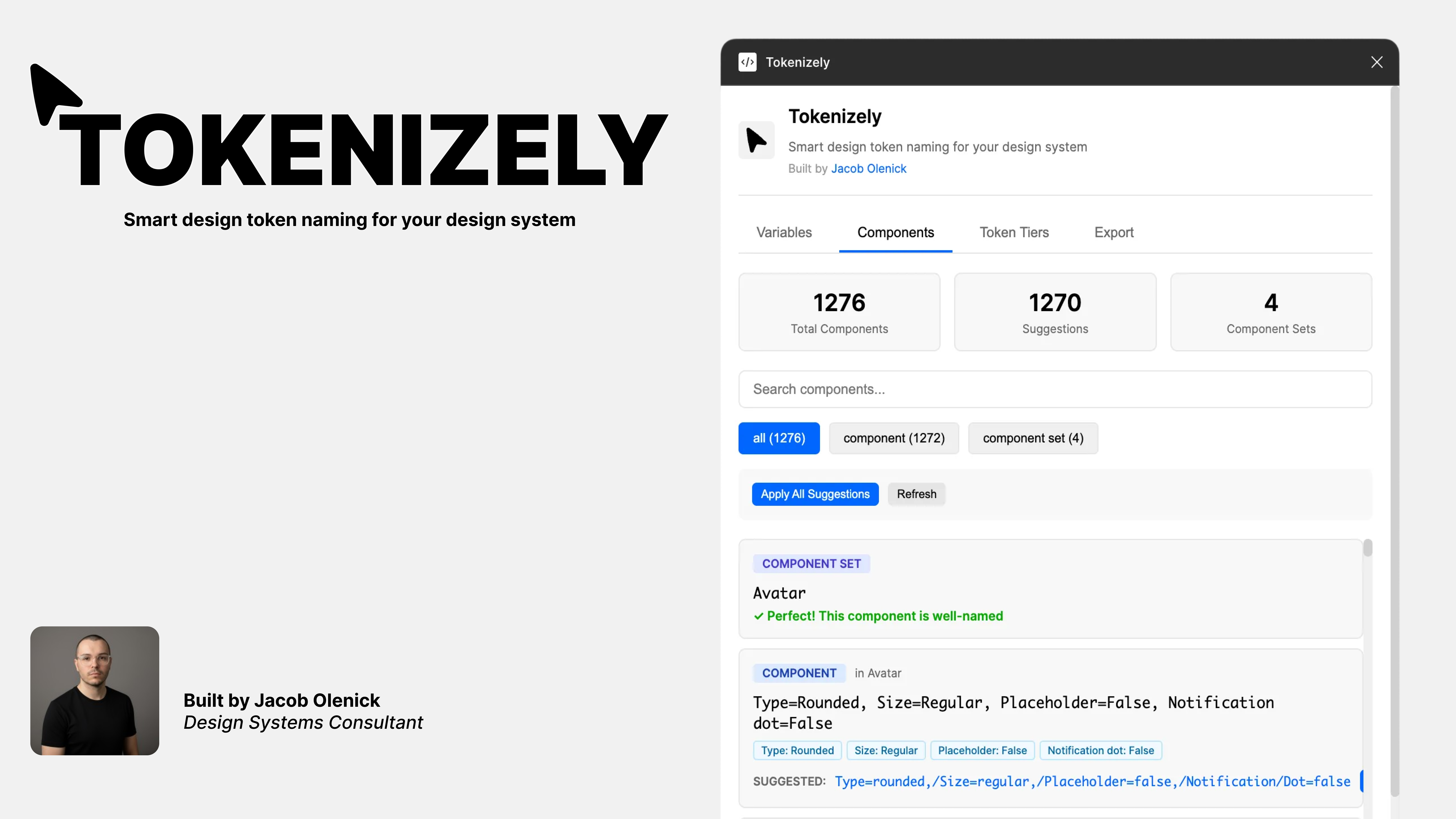 Tokenizely Plugin - Smart design token naming